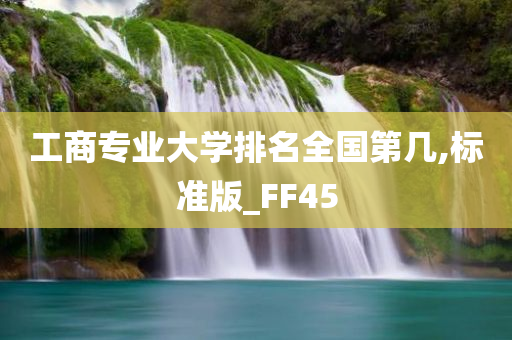 工商专业大学排名全国第几,标准版_FF45