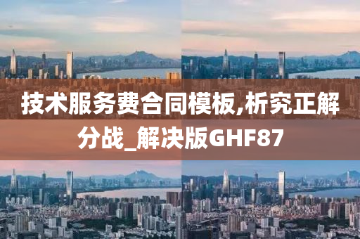 技术服务费合同模板,析究正解分战_解决版GHF87