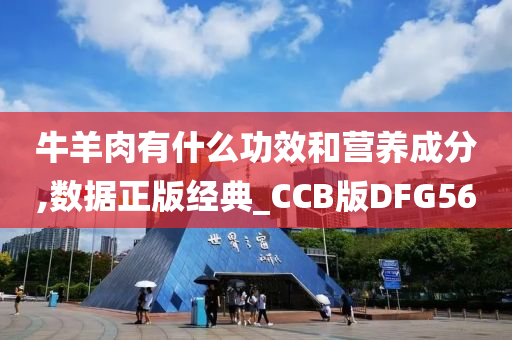 牛羊肉有什么功效和营养成分,数据正版经典_CCB版DFG56