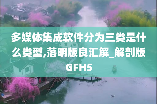 多媒体集成软件分为三类是什么类型,落明版良汇解_解剖版GFH5