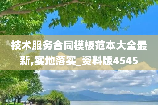 技术服务合同模板范本大全最新,实地落实_资料版4545