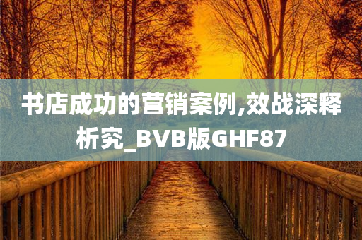 书店成功的营销案例,效战深释析究_BVB版GHF87