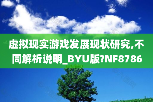 虚拟现实游戏发展现状研究,不同解析说明_BYU版?NF8786