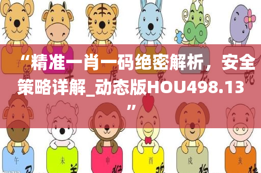 “精准一肖一码绝密解析，安全策略详解_动态版HOU498.13”