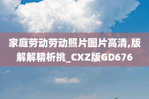 家庭劳动劳动照片图片高清,版解解精析挑_CXZ版GD676