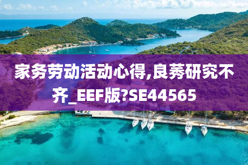 家务劳动活动心得,良莠研究不齐_EEF版?SE44565