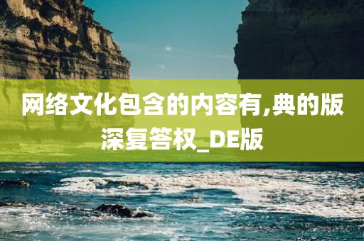 网络文化包含的内容有,典的版深复答权_DE版