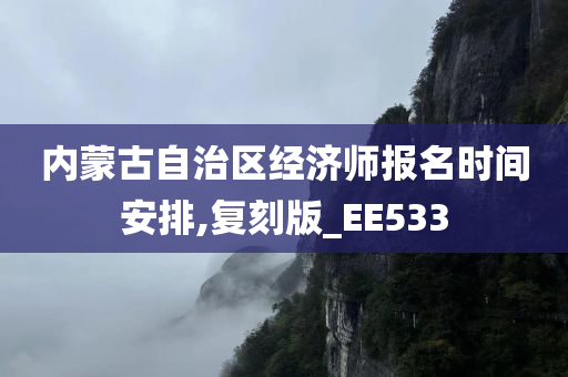 内蒙古自治区经济师报名时间安排,复刻版_EE533