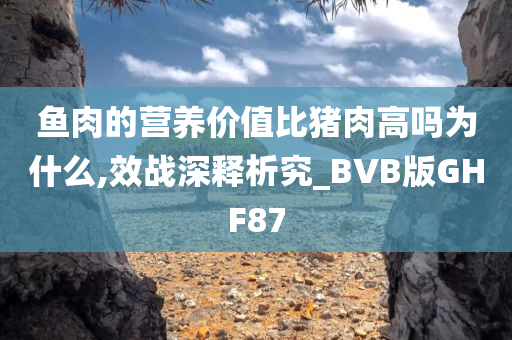 鱼肉的营养价值比猪肉高吗为什么,效战深释析究_BVB版GHF87