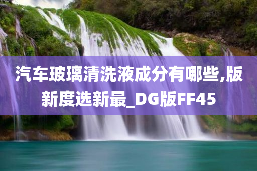 汽车玻璃清洗液成分有哪些,版新度选新最_DG版FF45