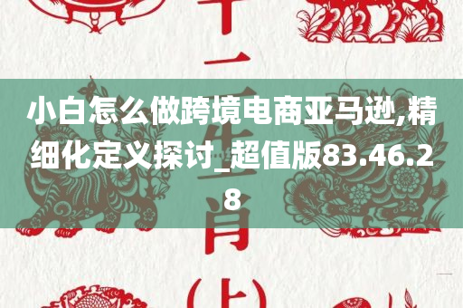 小白怎么做跨境电商亚马逊,精细化定义探讨_超值版83.46.28