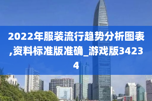 2022年服装流行趋势分析图表,资料标准版准确_游戏版34234