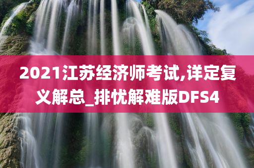 2021江苏经济师考试,详定复义解总_排忧解难版DFS4