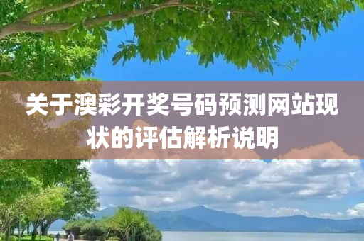 关于澳彩开奖号码预测网站现状的评估解析说明