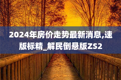 2024年房价走势最新消息,速版标精_解民倒悬版ZS2