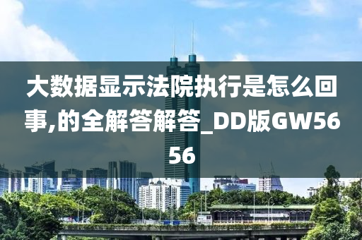 大数据显示法院执行是怎么回事,的全解答解答_DD版GW5656