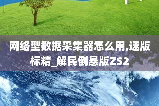 网络型数据采集器怎么用,速版标精_解民倒悬版ZS2