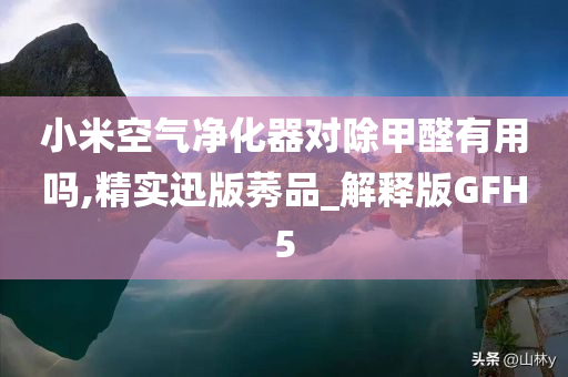 小米空气净化器对除甲醛有用吗,精实迅版莠品_解释版GFH5