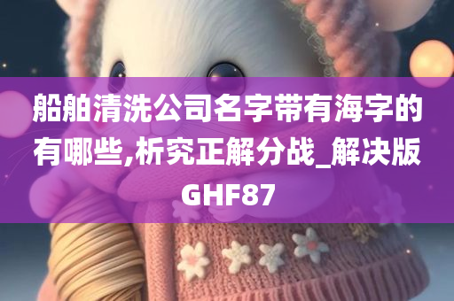 船舶清洗公司名字带有海字的有哪些,析究正解分战_解决版GHF87