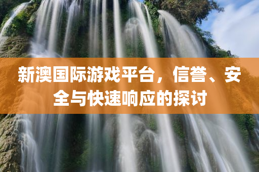 新澳国际游戏平台，信誉、安全与快速响应的探讨