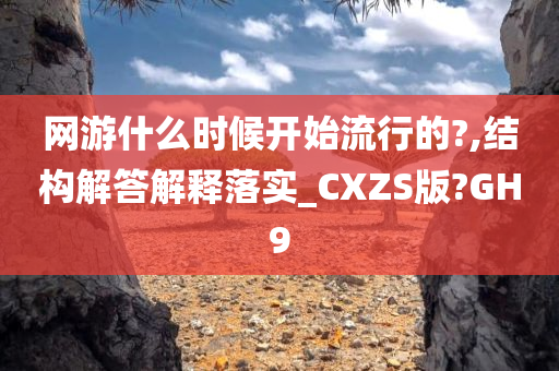 网游什么时候开始流行的?,结构解答解释落实_CXZS版?GH9