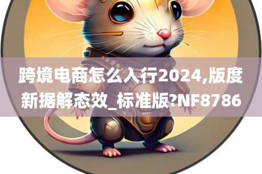 跨境电商怎么入行2024,版度新据解态效_标准版?NF8786