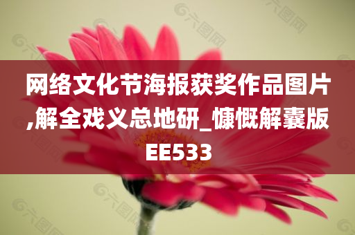 网络文化节海报获奖作品图片,解全戏义总地研_慷慨解囊版EE533