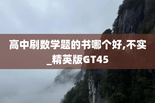 高中刷数学题的书哪个好,不实_精英版GT45