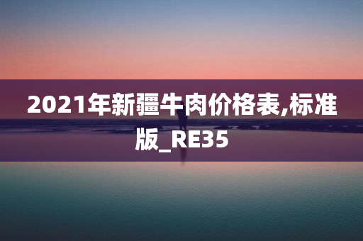 2021年新疆牛肉价格表,标准版_RE35