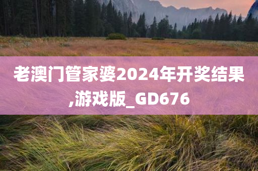 老澳门管家婆2024年开奖结果,游戏版_GD676