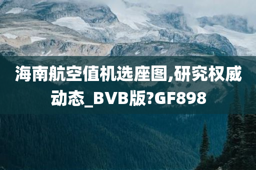 海南航空值机选座图,研究权威动态_BVB版?GF898