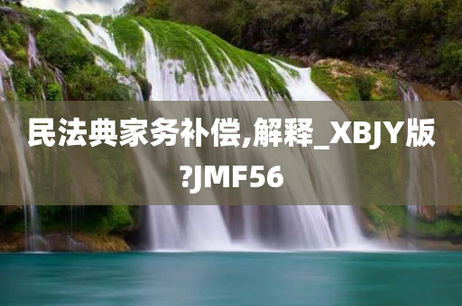 民法典家务补偿,解释_XBJY版?JMF56