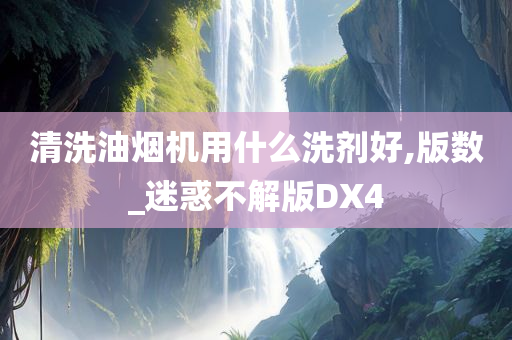 清洗油烟机用什么洗剂好,版数_迷惑不解版DX4