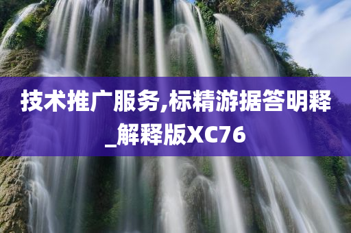 技术推广服务,标精游据答明释_解释版XC76