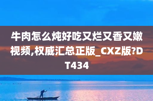 牛肉怎么炖好吃又烂又香又嫩视频,权威汇总正版_CXZ版?DT434