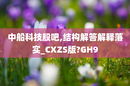 中船科技股吧,结构解答解释落实_CXZS版?GH9