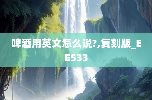 啤酒用英文怎么说?,复刻版_EE533