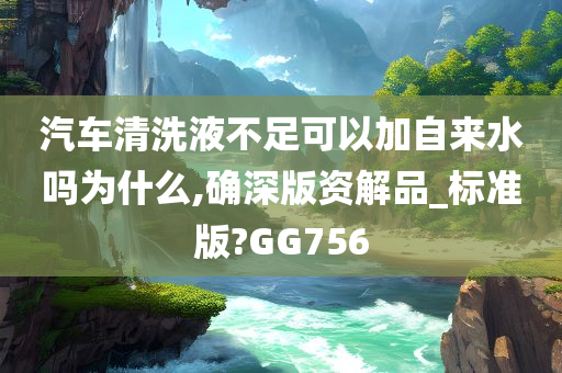 汽车清洗液不足可以加自来水吗为什么,确深版资解品_标准版?GG756