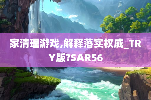 家清理游戏,解释落实权威_TRY版?SAR56