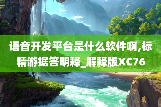 语音开发平台是什么软件啊,标精游据答明释_解释版XC76