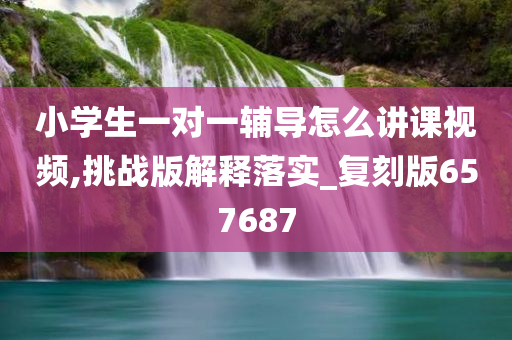 小学生一对一辅导怎么讲课视频,挑战版解释落实_复刻版657687