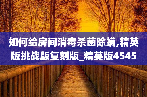 如何给房间消毒杀菌除螨,精英版挑战版复刻版_精英版4545