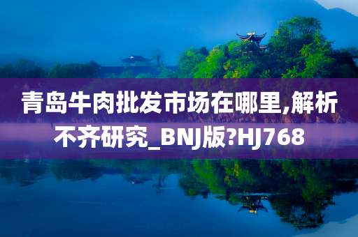 青岛牛肉批发市场在哪里,解析不齐研究_BNJ版?HJ768