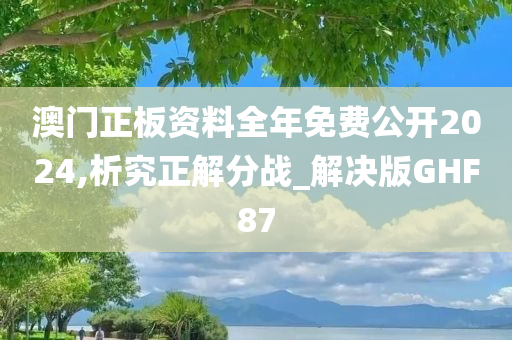 澳门正板资料全年免费公开2024,析究正解分战_解决版GHF87