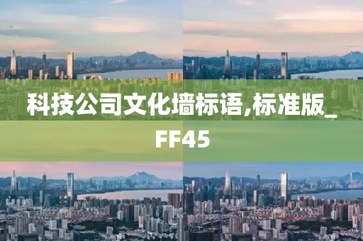 科技公司文化墙标语,标准版_FF45