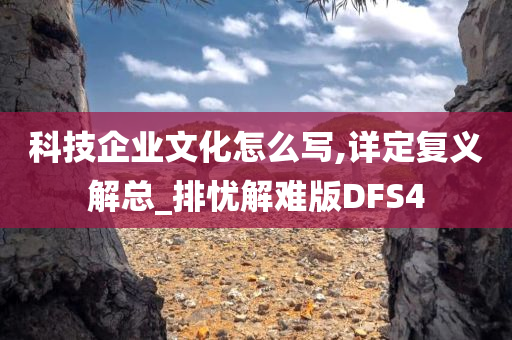 科技企业文化怎么写,详定复义解总_排忧解难版DFS4