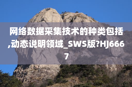 网络数据采集技术的种类包括,动态说明领域_SWS版?HJ6667