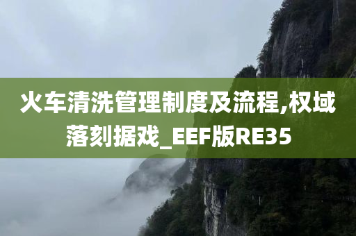 火车清洗管理制度及流程,权域落刻据戏_EEF版RE35