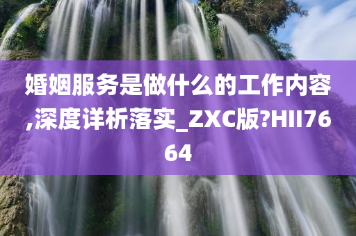 婚姻服务是做什么的工作内容,深度详析落实_ZXC版?HII7664