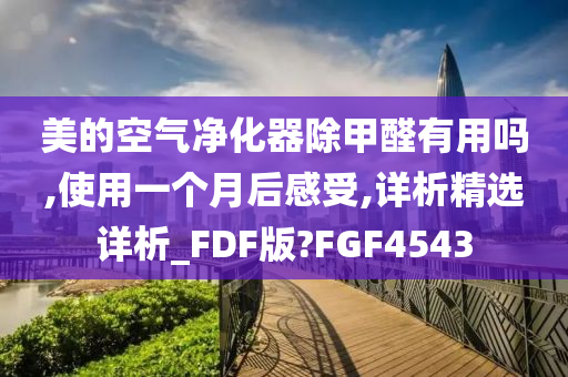 美的空气净化器除甲醛有用吗,使用一个月后感受,详析精选详析_FDF版?FGF4543